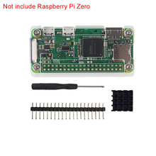 Raspberry Pi Zero W набор 4 в 1 акриловый чехол + радиатор + отвертка + фотоэлемент для Raspberry Pi Zero V1.3 2024 - купить недорого