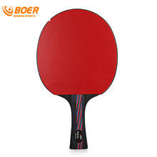 BOER 2017 Table Tennis Ping Pong Racket Paddle Long/Short Handle Double Face Table Tennis Racket Set with Storing Bag 2024 - buy cheap