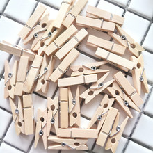 Настраиваемые деревянные Мини-клипсы 2,5 ~ 7,2 см, цветные деревянные клипсы для украшения DTY Clothespin Craft, пакет с зажимом для закусок, зажимы для фотографий 2024 - купить недорого