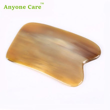 Natural Quality Guasha Plate Yellow Horns Scraping Piece Horn Beauty Massage Tool Body Guasha Massager 2024 - buy cheap