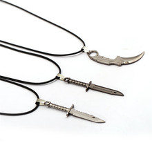 Counter Strike Cs Go Necklace 6.5cm CSGO Weapon Karambit Necklaces Pendants M9 Metal Rape Chain Jewelry Choker Collar HF12787 2024 - buy cheap