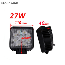 1 Piece 4 inch LED Work Light 27W 6000k Thickness Housing Driving Lamp for 4x4 Cars Trucks Trailer SUV Off-roads Boat 12V 24V DC 2024 - buy cheap