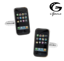 iGame Factory Price Retail iPhone Cuff Links Brass Material Black Colour Apple Phone Design Free Shipping 2024 - buy cheap
