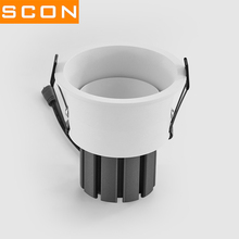 SCON narrow trim ceiling embedded left and right 60 degree adjustable spotlight area lighting 2024 - buy cheap