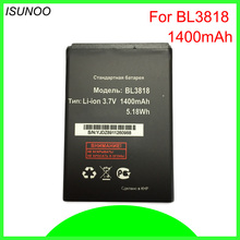 Аккумулятор ISUNOO 10 шт./лот 1400 мАч BL3818 для FLY IQ4418 ERA Style 4, Сменный аккумулятор для Micromax S308 2024 - купить недорого