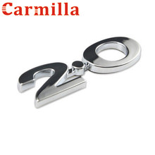 Carmilla Car ABS Chrome 3D Sticker 2.0 Emblem Badge Decals Stickers for Ford Focus 2 3 4 MK2 MK3 MK4 Fiesta Ecosport Car Styling 2024 - buy cheap