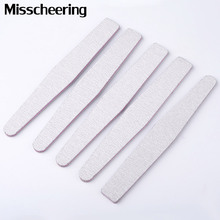 5Pcs/Set Grey Sanding Nail Art Files 100/180 Sandpaper Buffer Gel Polish Pedicure Beauty Tools Manicure Nail Art Kits 2024 - buy cheap