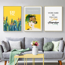 Arte nórdico de plantas y flores para pared, pintura en lienzo, impresiones, carteles, figuras, imágenes para sala de estar, decoración del hogar 2024 - compra barato
