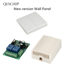 QIACHIP 433Mhz 220V 2CH Wireless Remote Control Switches Relay Receiver Module & 2CH Remote   Controls Wall Panel RF Transmitter 2024 - buy cheap