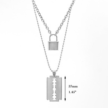 Женское Ожерелье из нержавеющей стали в стиле панк 2024 - купить недорого