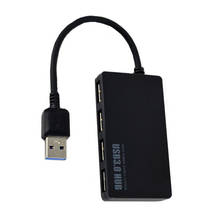 5 Гбит/с Скорость 4-портовый USB 3,0 концентратор портативный компактный 4 порта USB 3,0 сплиттер адаптер для ПК ноутбука A30 2024 - купить недорого