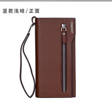 2018 Brand New Men Leather Wallets Long Men Wallet Male Purse Solid Color Credit Card Coin Holder Pocket Wallets Baellerry 2024 - buy cheap