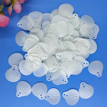 400 pçs 18mm grande concha lantejoulas frouxas pvc frouxos para artesanato costura diy acessórios lentejuelas fosco branco 2024 - compre barato