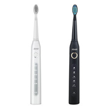Seago-cepillo de dientes eléctrico para adulto, recargable por USB, impermeable, Limpieza Profunda, 2 cabezales de repuesto 2024 - compra barato