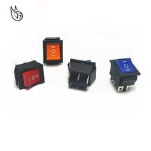 LED Lamp Power Switch DPDT 6 pins ON/OFF/ON 3 Positions Boat Rocker Switch With Light 16A/250VAC 20A/125VAC 25.5X31mm 2024 - buy cheap