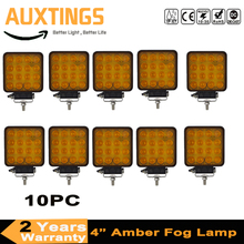 10PC 48W Square Spot LED Work Light Amber Car Driving Fog Lamp Led Bar Offroad Boat Truck Trailer Signal Light 12V 24V 2024 - buy cheap
