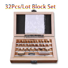 Calibrador de bloque de inspección, instrumentos de medición, calibre de grado 0, 1.005-30mm, 32 unids/set por juego 2024 - compra barato