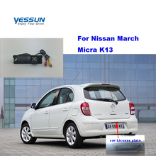 Yessun-cámara trasera para coche, videocámara de visión nocturna para Nissan March Micra K13 2024 - compra barato