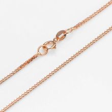 FINE 17 INCH Solid 18K Rose Gold Necklace Foxtail Link Chain Au750 1.80g 2024 - buy cheap