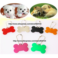 200pcs/lot dhl free shipping pet necklace dog tags cat id tag collar aluminum dog pet tags,mix assorted colors 2024 - buy cheap
