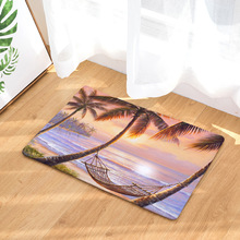CAMMITEVER-alfombras escénicas de playa con Árbol de Coco para niños, alfombrilla mullida para el hogar, dormitorio, puerta y suelo del baño, alfombra cálida para jugar 2024 - compra barato