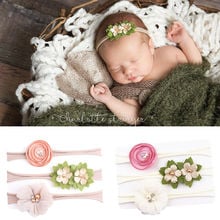 3PCS Toddler Girl Boys Kid Infant Flower Turban Elastic Headband Hairband Headwear 2024 - buy cheap