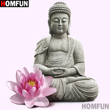 Homfun Full Square/Round Drill 5D DIY Diamond Painting "Religious Buddha" 3D Embroidery Cross Stitch Home Decor Gift A13463 2024 - buy cheap