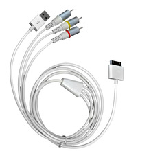 Conector da doca do usb ao adaptador composto video do cabo do av da tevê rca para o ipad 2 3 da apple para o iphone 3gs/4/4S/ipod 2024 - compre barato