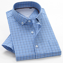 6XL 7XL 8XL 9XL 10XL men's casual plaid short-sleeved shirt 2021 summer brand clothing high quality comfortable cotton shirt 2024 - buy cheap