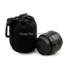 FreeShip+Track 2Pcs S Size Neoprene Soft Pouch Case Bag Cover Backpack for Canon Nikon Sony Pentax Digital SLR Camera Lens 2024 - buy cheap