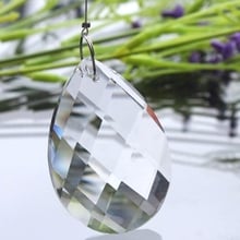 1pc Grid Clear Chandelier Glass Lamp Prisms Parts Hanging Drops Pendants 38mm 2024 - buy cheap