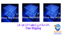 3X/Lot Rasha 3D 8S LEVOU Cubo de Luz Com Efeitos de Animação/3D CUBO 8x8x8 3D LED/Kits/Júnior, 3D Display LED, Presente Cubo 2024 - compre barato