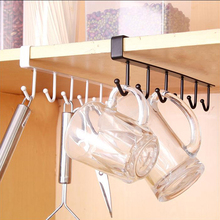 Creative Multifunctional Kitchen Storage Rack Nails High-capacity Design Cupboard Hanging Hooks Coffee Bar Wine U style 6 hooks 2024 - buy cheap