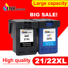 INKARENA-recambio de cartucho de tinta 21XL 22XL para impresora HP, recambio de tinta para Deskjet F2180, F2200, F2280, F4180, F300, F380, 380 2024 - compra barato