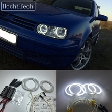 HochiTech For Volkswagen VW GOLF4 MK4 Typ1J Ultra Bright Day Light DRL CCFL Angel Eyes Demon Eyes Kit Warm White Halo Ring 2024 - buy cheap