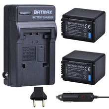 Batmax 2pcs VW-VBT380 VBT380 Battery+Wall Charger For Panasonic HC-V110, HC-V130, HC-V160, HC-V180, HC-V201, HC-V250,HC-V260 2024 - buy cheap