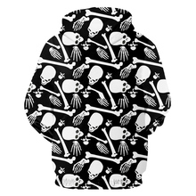 UJWI Man Street Clothing 3D Printed Skeleton And Skull Hoodies Punk Rock Men's Spandex Pullover Wholesale Big Size 5XL 2024 - buy cheap