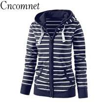 Hoodies Women Spring Autumn Long Sleeve Striped Coats Hoodies Sweatshirt For Women Oversize Itself Hoody Y2K Tops Plus Size 2024 - buy cheap