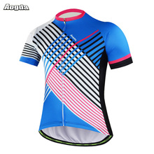 Aogda Summer Breathable Cycling Jersey Men Bicycle Clothing Mtb Bike Shirt Short Sleeve full Zipper Maillot Ciclismo 2024 - buy cheap