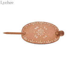 Lychee Vintage Carved Imitation Leather Female Hair Sticks Handmade Ethnic Elegant Retro Women Hairpin Sticks Hair Jewelry 2024 - buy cheap