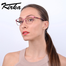Kirka Women Eyeglasses Frame Vintage Retro Meatl Myopia Eye Glasses Women Clear Lens Frames Optical Eyeglasses Spectacles 2024 - buy cheap
