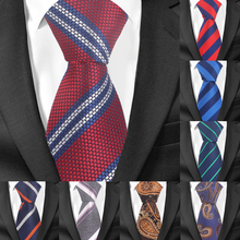 Fashion Striped Ties For Men Women Jacquard Floral Neck Tie for Wedding Business Suits Skinny Tie Slim Men Necktie Gravatas 2024 - buy cheap