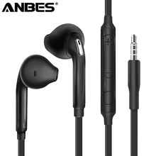 ANBES Pesado Baixo de Som Estéreo Música Fones De Ouvido Fone de Ouvido Com Fio Esporte Fone de Ouvido fone de ouvido Para Samsung S6 S8 Xiaomi sony 2024 - compre barato