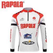 Оригинальная одежда RAPALA, быстросохнущая рубашка с длинным рукавом и защитой от УФ-лучей для рыбалки 2024 - купить недорого