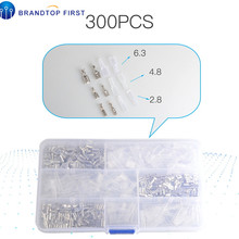 300pcs 2.8/4.8/6.3mm Insulated Electrical Wire Crimp Terminal Spade Connector Assortment Set 2024 - buy cheap