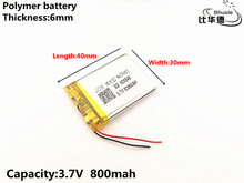 5pcs/lot 3.7V,800mAH,603040 Polymer lithium ion / Li-ion battery for TOY,POWER BANK,GPS,mp3,mp4 2024 - buy cheap