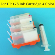 4 Pieces/Lot 178 Ink Cartridge For HP Photosmart B109N B110A B209A B210A B210B B210C Printer With HP178 Auto Reset Chip 2024 - buy cheap