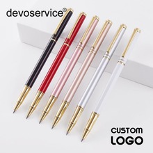 2PCS Colorful Metal Gel Pen Custom Lettering LOGO Party Wedding Anniversary Beautiful Private Custom Gift Premium Pen Black Pen 2024 - buy cheap