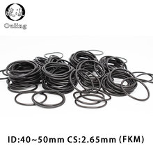 5PCS  Fluorine rubber Ring Black FKM O ring Seal CS:2.65mm ID40/41.2/42.5/43.7/45/46.2/48.7/50mm Rubber O-Ring Seal Ring Gasket 2024 - buy cheap