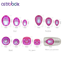 Astrobox-acessórios para unhas, pedras para arte nas unhas, vidro, strass, brilho, cristal, artesanato, apliques 2024 - compre barato
